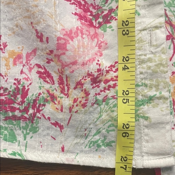Croft & Barrow Floral Button Down Shirt - Pink and Green - Picture 7 of 8